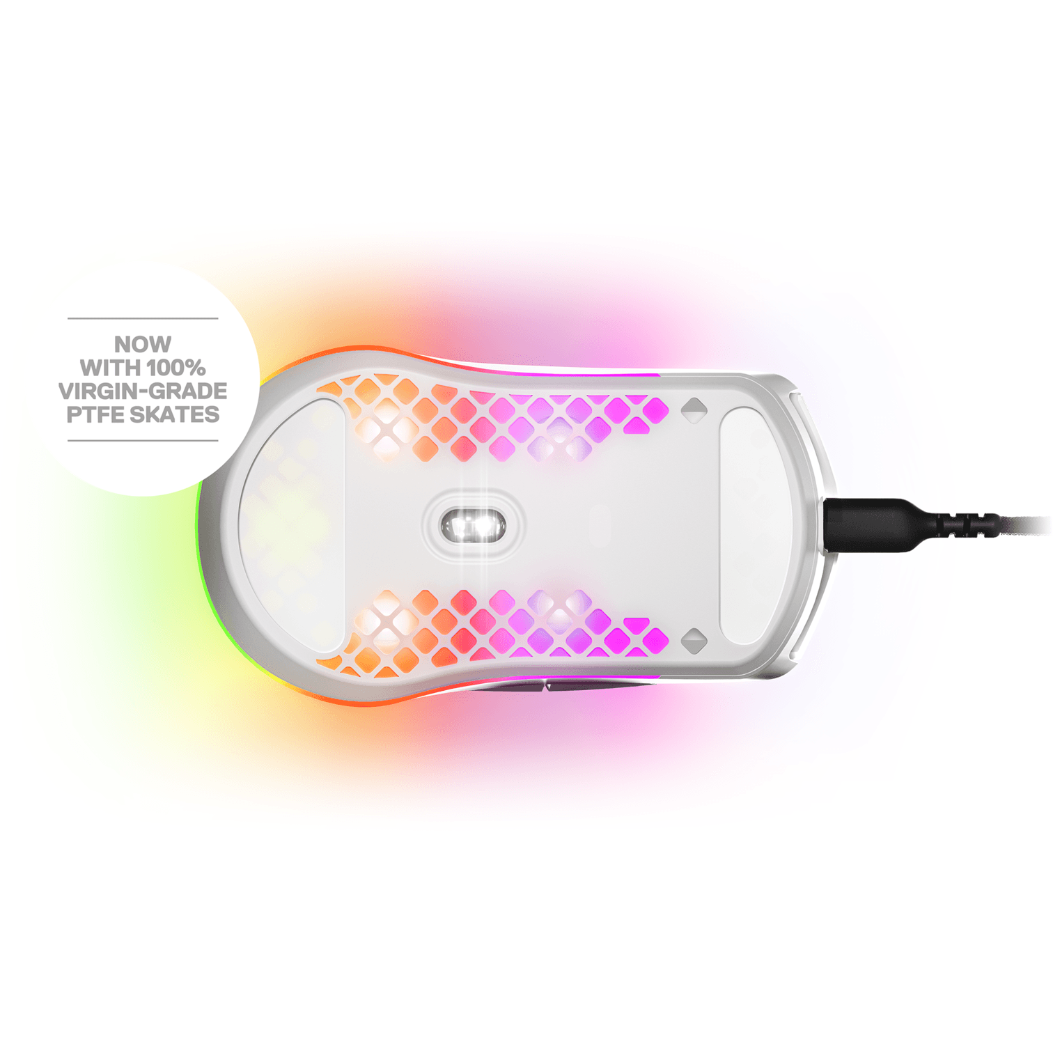 Gaming mouse SteelSeries Aerox 3 (2022) Snow, wired, white