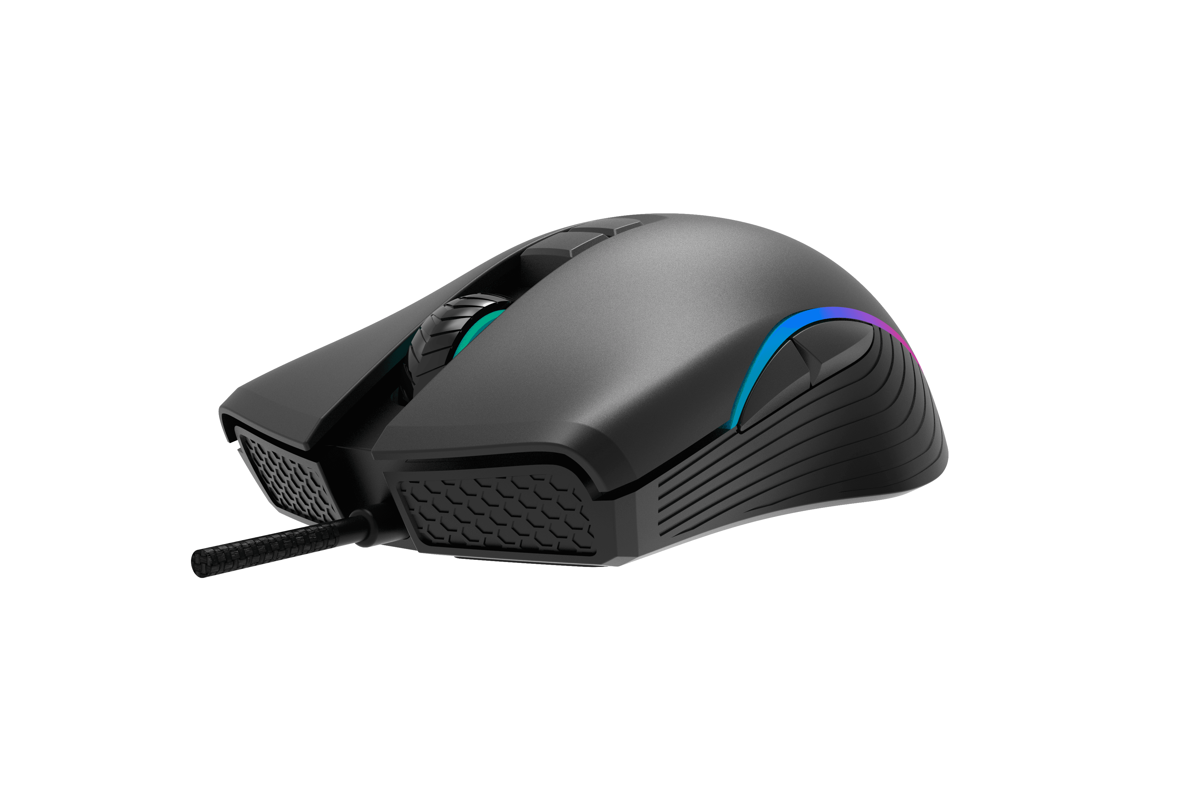 Gaming mouse MS Nemesis T-102C, wired, 12800 DPI, RGB, black