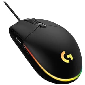 Logitech G203 LIGHTSYNC wired gaming mouse, RGB, black