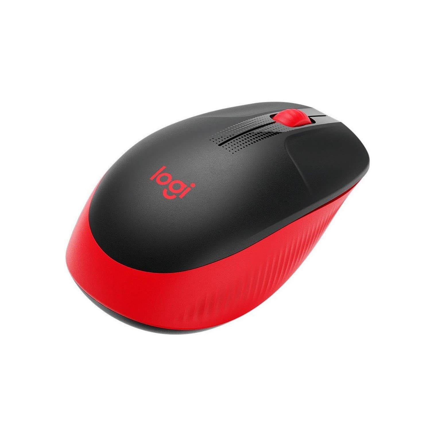 Logitech M190 wireless mouse, red