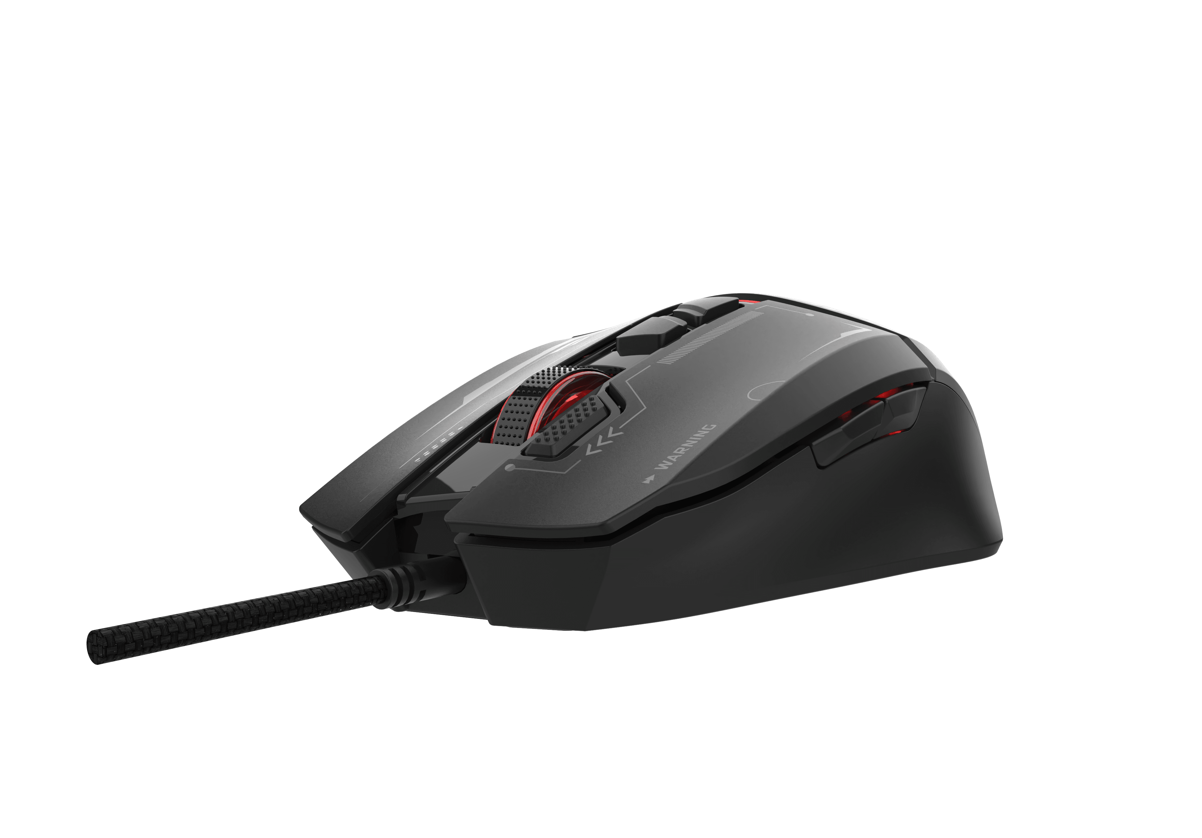 Gaming mouse MS Nemesis T-101C, wired, 12800 DPI, RGB, black